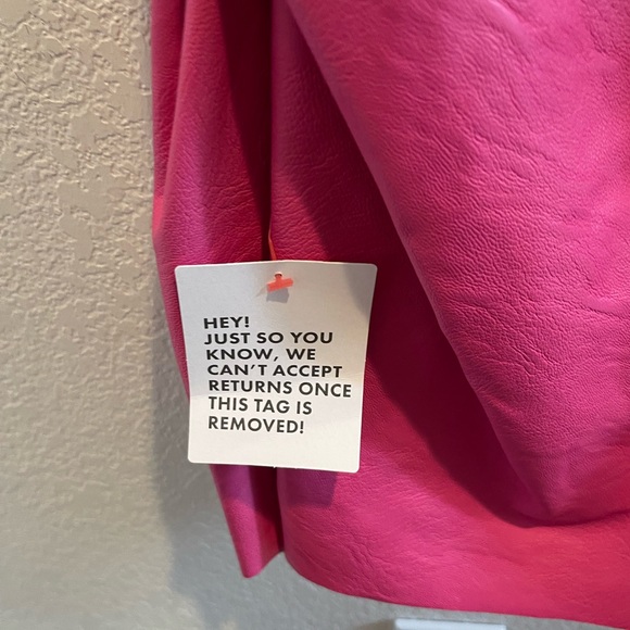 Faux Leather Mini Dress - Picture 4 of 4